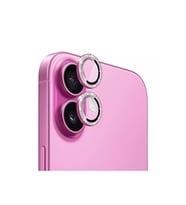 Iphone 16 Ve 16 Plus Pembe (PİNK) Uyumlu Taşlı Kamera Lens Koruyucu Cam