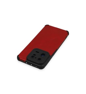 Xiaomi Mi 13 Pro Kılıf Loop Deri Silikon - Kırmızı