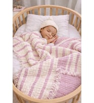 %100 Pamuklu 8 Katlı Multi Müslin Bebek Çocuk Battaniyesi – XL (120x100 cm)