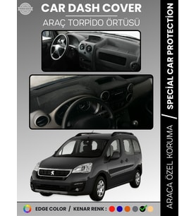 PEUGEOT PARTNER TEPEE (2008-2018) KAPAKLI Torpido Örtüsü Ön Göğüs Koruma Tam Uyum