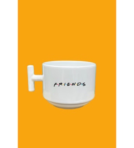 Friends Yazısı Baskılı T Kupa Fincan
