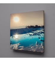 PAMUKKALE TRAVERTENLERİ KANVAS TABLO 70x70cm (Karışık)