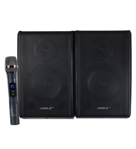 Shile Kx-2 El Mikrofonlu Kumandalı Şarjlı Usb Sd Bluetooth Taşınabilir Hoparlör Taşınabilir Anfi