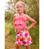 Mayoral Kız Çocuk Baskılı Şort Fuşya
