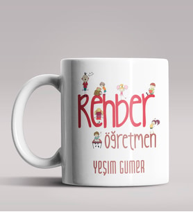 Kişiye Özel Rehber Öğretmen Tasarımlı Beyaz Renk Kupa Bardak 3