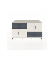 Kronos Konsol 3 Raflı 4 Çekmeceli 4 Kapaklı 176x59x99 Aytaşı-Aytaşı/Antrasit