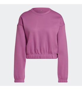 adidas HH8520 Studio Lounge Loose Fit Kadın Pembe Sweatshirt