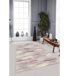 Mürdüm Sade Desensiz Kaymaz Tabanlı Dekoratif Halı TA05 - 100 x 160 cm