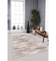 Mürdüm Sade Desensiz Kaymaz Tabanlı Dekoratif Halı TA05 - 100 x 160 cm