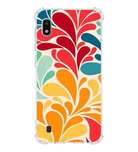 PrintiFy Samsung Galaxy A10 Uyumlu Retro Color 5 Baskılı Şeffaf Köşe Korumalı Antişok Kılıf