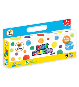 Lino Dot Markers Mini 6 Renk Yıkanabilir 