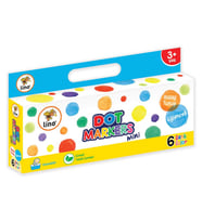 Lino Dot Markers Mini 6 Renk Yıkanabilir 