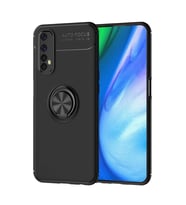 Realme 7 Kılıf Range Yüzüklü Silikon - Siyah