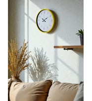 36 Cm Standart Sarı Duvar Saati