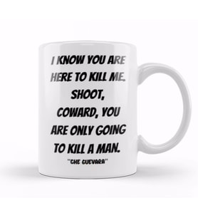 Che Guevara Quotes Gift   Vintage Retro Rainbow Style Kupa Bardak Porselen