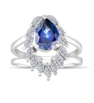 2.85 Karat Safir Pırlanta Yüzük