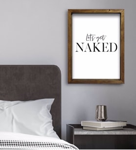 BK Gift Yatak Odası Konseptli Doğal Masif Ahşap Çerçeveli Tablo 45x65cm-84