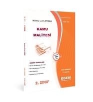 Egem Eğitim Yayınları 2.sınıf 3.yarıyıl Kamu Maliyesi K.a Güz Dönemi - Egem Yayınları (Çok Renkli)