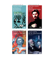 Gömülü Şamdan + Benim Üniversitelerim + Tanrı Claudius + Ay'a Yolculuk- 4 Kitap Set