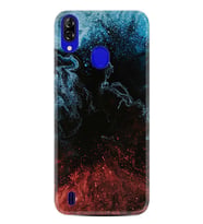 Reeder P13 Blue Kılıf Desenli Silikon Red Blue Black Abstact