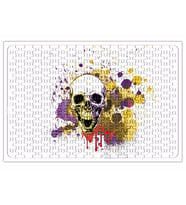 Caveira Aguarela Puzzle 240 Parça Yapboz
