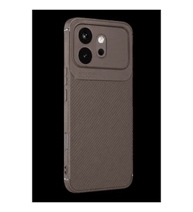 Huawei Honor 600 Auto Focus Karbon Kapak - Gri