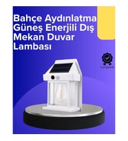 Mey İthalat® Güneş Enerjili Hareket Sensörlü Duvar Lambası