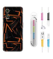 General Mobile GM 21 Pro GM 22 Pro Plus Kılıf Kablo Koruma Spiral Silikon Zigzaglar 1651