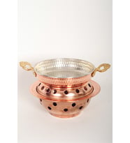 Osmanlı Ocaklı , Isıtıcılı Bakır Tava Seti 18 Cm Tava , Piknik , Mangal , Kamp Malzemeleri