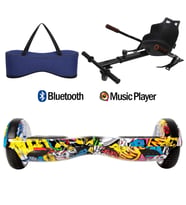 Citymate Elektrikli Kaykay Hoverboard Akıllı Denge 6.5 Inch + HoverKart + Çanta EXTREM PAKET D01