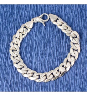 925 Ayar Gümüş 10 x 13,5 mm Zincir Bileklik