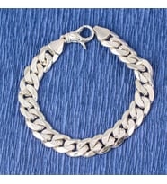 925 Ayar Gümüş 10 x 13,5 mm Zincir Bileklik