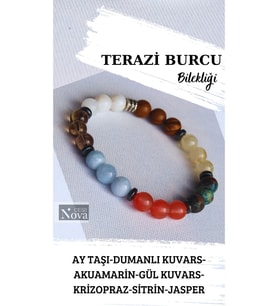 Doğal Taş Burç Bilekliği, Terazi Burcu Bilekliği