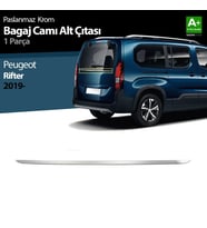 Drs Tuning Peugeot Rifter Uyumlu Krom Bagaj Camı Alt Çıtası 2019 Ve Üzeri
