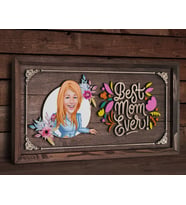 BK Gift Özel Yapım Kabartma Figür Temalı Karikatür Anneler Günü Meşe Ağacı Ahşap Tablo, Anneler Günü Hediyesi, Anneye Hediye-3