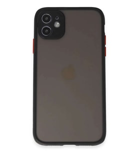 iPhone 11 Kılıf Montreal Silikon Kapak - Siyah