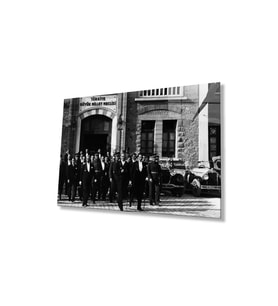 Atatürk Cam Tablo 4mm Dayanıklı Temperli Cam, Atatürk Glass Wall Art (Çok Renkli)