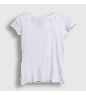 Presmono Kadın Beyaz Düz Baskısız T-Shirt 59261tt