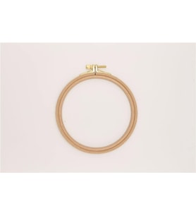 Nurge Ahşap Vidalı Nakış Kasnak No:2 - 8 mm Açık Kahverengi
