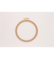 Nurge Ahşap Vidalı Nakış Kasnak No:2 - 8 mm Açık Kahverengi
