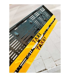 PLAKALIK TAXI MODEL LAZER KESİM PLEKSİ ( 2 ADET )