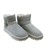 Guja 25k432 Kadın Simli Toka Detaylı Slim - On Peluşlu Bot (Bej)
