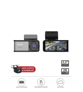 R1-5369 Siyah 2K Wifi Araç içi Dokunmatik Ön Ve Arka Araç Kamerası