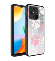 Xiaomi Redmi 10C Kılıf Aynalı Desenli Kamera Korumalı Parlak Zore Mirror Kılıf Pati