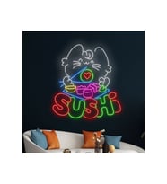 SUSHİ Yazılı ve Şekilli Neon Tabela