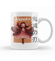 Graphic Demon Slayer Dark Fantasy Anime Nezuko Meme Art Kupa Bardak Porselen