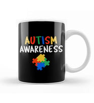 Cute Autism Awareness Colorful Puzzle Kupa Bardak Porselen
