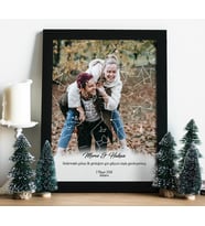 KİŞİYE ÖZEL FOTOĞRAFLI YILDIZ HARİTASI (Siyah)