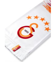 Galatasaray Lisanslı Orijinal Beyaz Atkı