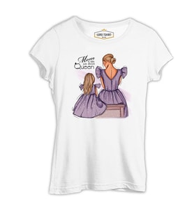 Above Queen Anneler Günü Beyaz Kadın Tshirt